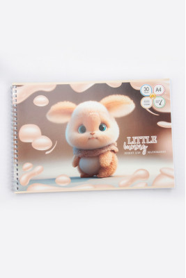 Альбом для малювання, А4, 30 аркушів, на спіралі, Тетрада